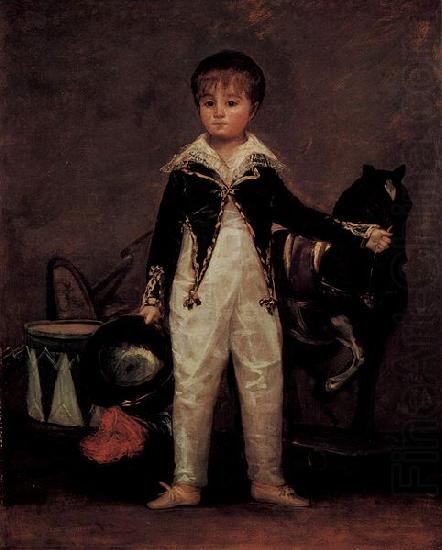 Francisco de Goya Portrat des Pepito Costa y Bonelis china oil painting image